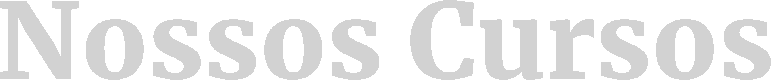 Nossos Cursos
